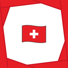 Obraz premium Switzerland Flag Abstract Background Design Template. Switzerland Independence Day Banner Social Media Post. Switzerland Banner