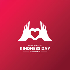 Random Acts of Kindness Day. Kindness  creative vector illustration.  - obrazy, fototapety, plakaty