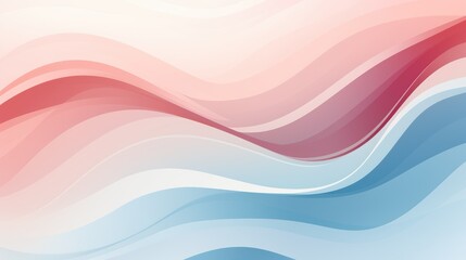 Fototapeta premium Abstract background with wavy lines and shapes in pastel colours