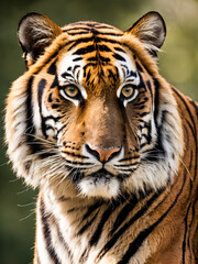 Fototapeta premium Portrait of Sumatran Tiger (Panthera tigris altaica)