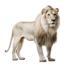 Obraz premium lion looking isolated on white