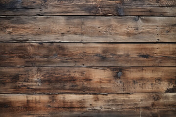 Obraz premium Rich, Dark Wooden Planks for a Rustic, Warm Interior Atmosphere. Wooden Background