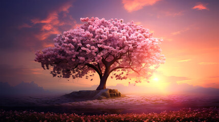 Fototapeta na wymiar beautiful blossom flowers on background