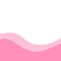 Pink corner border on transparent background