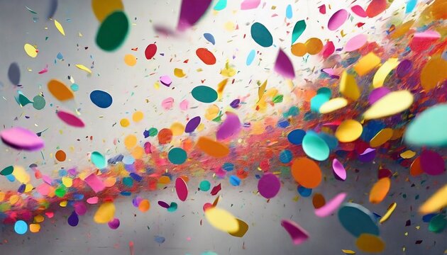 Konfetti Feier Party bunt Lebendig Neues Jahr Sylvester