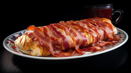 grilled pork ribs HD 8K wallpaper Stock Photographic Image 