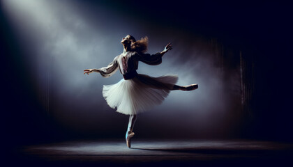 Grace in Motion: Ballet Dancer's Emotional Performance