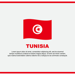 Tunisia Flag Background Design Template. Tunisia Independence Day Banner Social Media Post. Tunisia Design