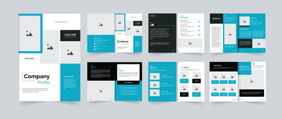 Company profile template design or company profile layout design