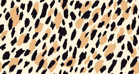 Exotic leopard seamless print pattern.
