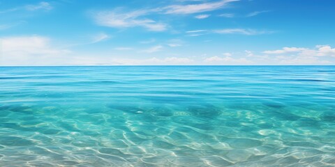 Calm bay waters in the background, peaceful marine scene.