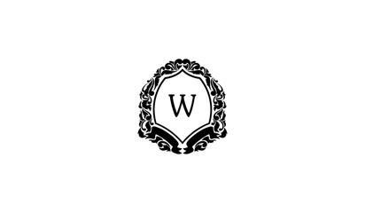 Luxury Alphabetical Card Logo W
