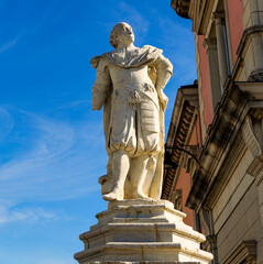 Naklejka premium statue, Palmanova, Italy