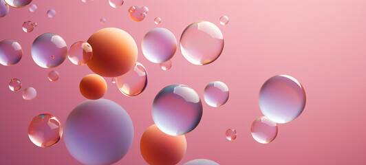 colorful bubbles water drops background