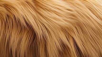 Golden Brown Animal Fur Texture Close Up High Resolution Background