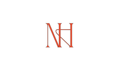 NH, HN , H , N , Abstract Letters Logo Monogram	