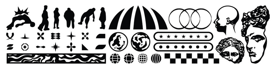 Icon Logo Y2k style, streetwear, Futuristic, Cyber y2k, Retro Futurist, Graphic Geometric, Technology, Star