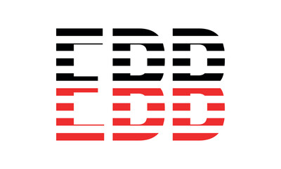 EBB three initial letter iconic line negative space minimal logo design vector template. monogram, abstract, wordmark, business, typography, minimalist, brand, company, flat, modern, unique, simple