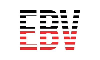 EBV three initial letter iconic line negative space minimal logo design vector template. monogram, abstract, wordmark, business, typography, minimalist, brand, company, flat, modern, unique, simple