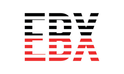 EBX three initial letter iconic line negative space minimal logo design vector template. monogram, abstract, wordmark, business, typography, minimalist, brand, company, flat, modern, unique, simple