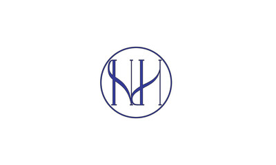 NH, HN , H , N , Abstract Letters Logo Monogram	