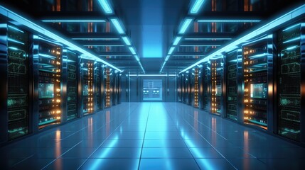 Fototapeta premium Server room