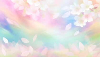 桜の花びらが舞う背景素材