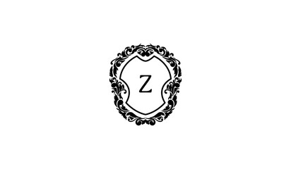 Luxury Alphabetical Card Logo Z