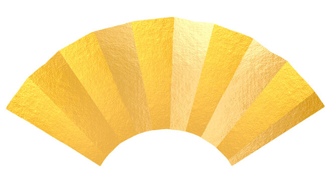 金色の扇形フレーム