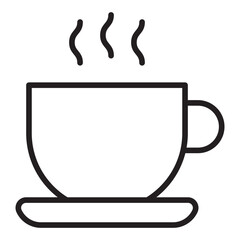 Coffee cup Line Icon.