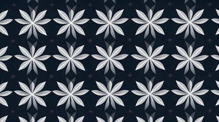 Geometric design of Asanoha, a traditional Japanese pattern representing hemp leaves generativ ai