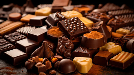 assortment of chocolate candies