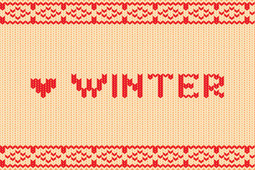 Love Winter In A Cozy Knit Font, Intertwining Warmth And Charm. Each Stitch Embodies The Essence Of Winter