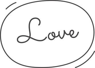 Love Lettering Sticker