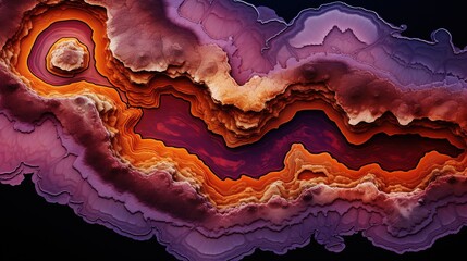 Digital Art of geode cross-section texture gradient background - obrazy, fototapety, plakaty