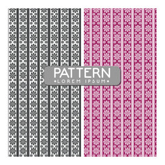 Geometric set of seamless gray and white patterns. Simpless vector graphics