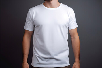 Blank Canvas Elegance: Classic White T-Shirt.