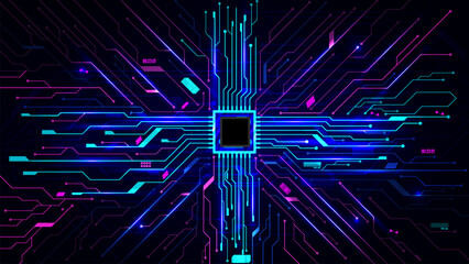 Circuit board. Technology background. Central Computer Processors CPU concept. Motherboard digital chip.	