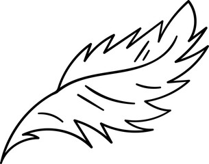 Feather Bird Outline