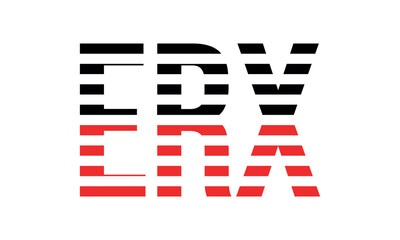 ERX three initial letter iconic line negative space minimal logo design vector template. monogram, abstract, wordmark, business, typography, minimalist, brand, company, flat, modern, unique, simple