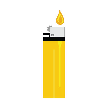 Lighter icon in flat style. lighter vector illustration on white isolated background. Lighter business concept.