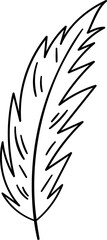 Feather Bird Outline