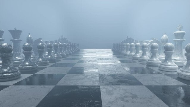 Chess Pieces 3D Background Animation 8