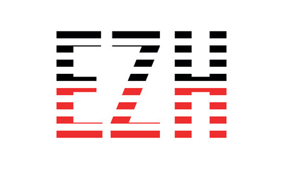 EZH three initial letter iconic line negative space minimal logo design vector template. monogram, abstract, wordmark, business, typography, minimalist, brand, company, flat, modern, unique, simple