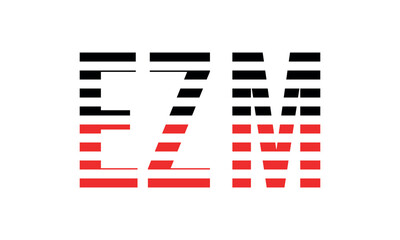 EZM three initial letter iconic line negative space minimal logo design vector template. monogram, abstract, wordmark, business, typography, minimalist, brand, company, flat, modern, unique, simple