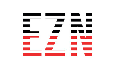 EZN three initial letter iconic line negative space minimal logo design vector template. monogram, abstract, wordmark, business, typography, minimalist, brand, company, flat, modern, unique, simple