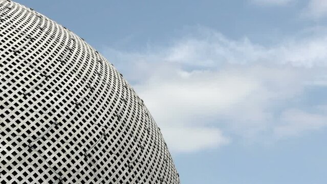 Roof of The Public Building Galileo Galilei Planetarium, commonly known as "Planetario", is located in Parque Tres de Febrero in the Palermo district of Buenos Aires, Argentina.