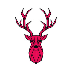 Deer head vector image