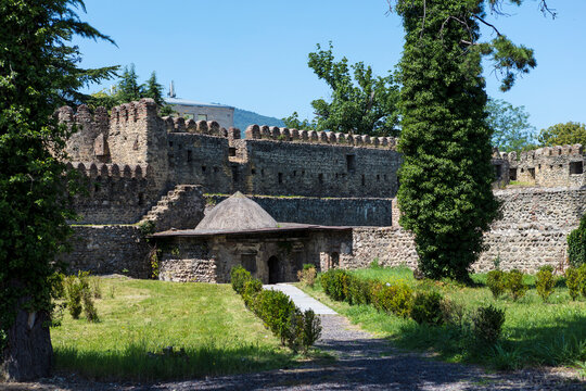 Georgia Telavi town view on a sunny autumn day