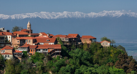 Fototapeta na wymiar Sighnaghi is the city of love in Georgia